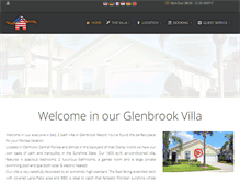 Tablet Screenshot of glenbrookresortvilla.com